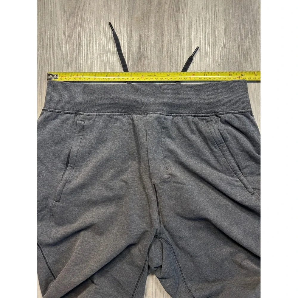 Flawed Mens‎ Charcoal Gray Jogger Sweatpants Zipper Pocket Drawstring Size L
